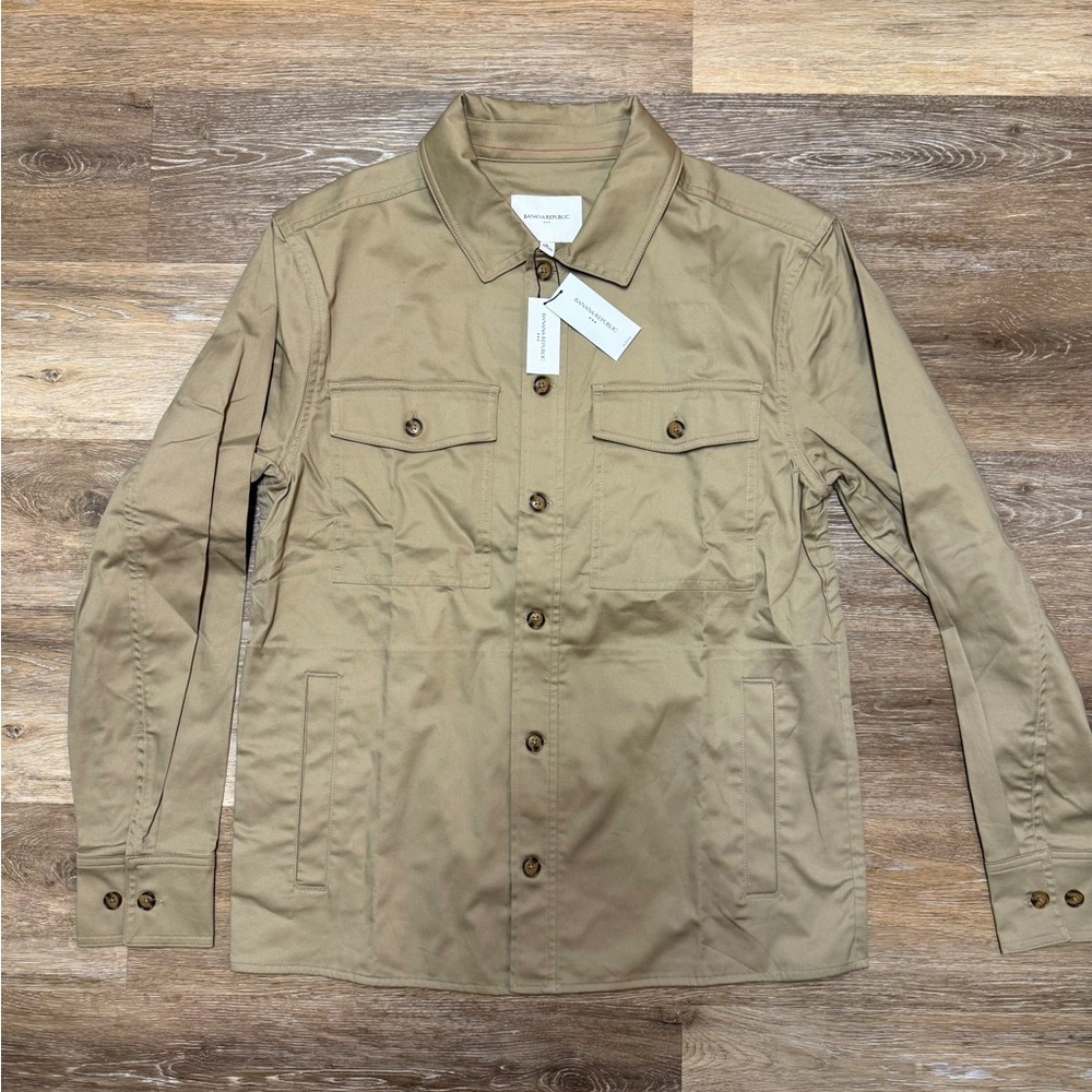 NWT Banana Republic Men's Beige Shirt Jacket